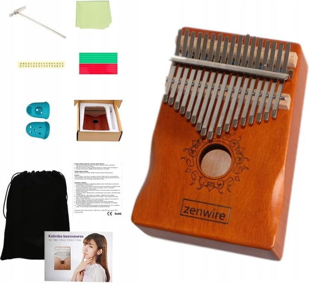 Kalimba - instrument afrykański - 17 klawiszy - drewno Zdjęcie produktu 