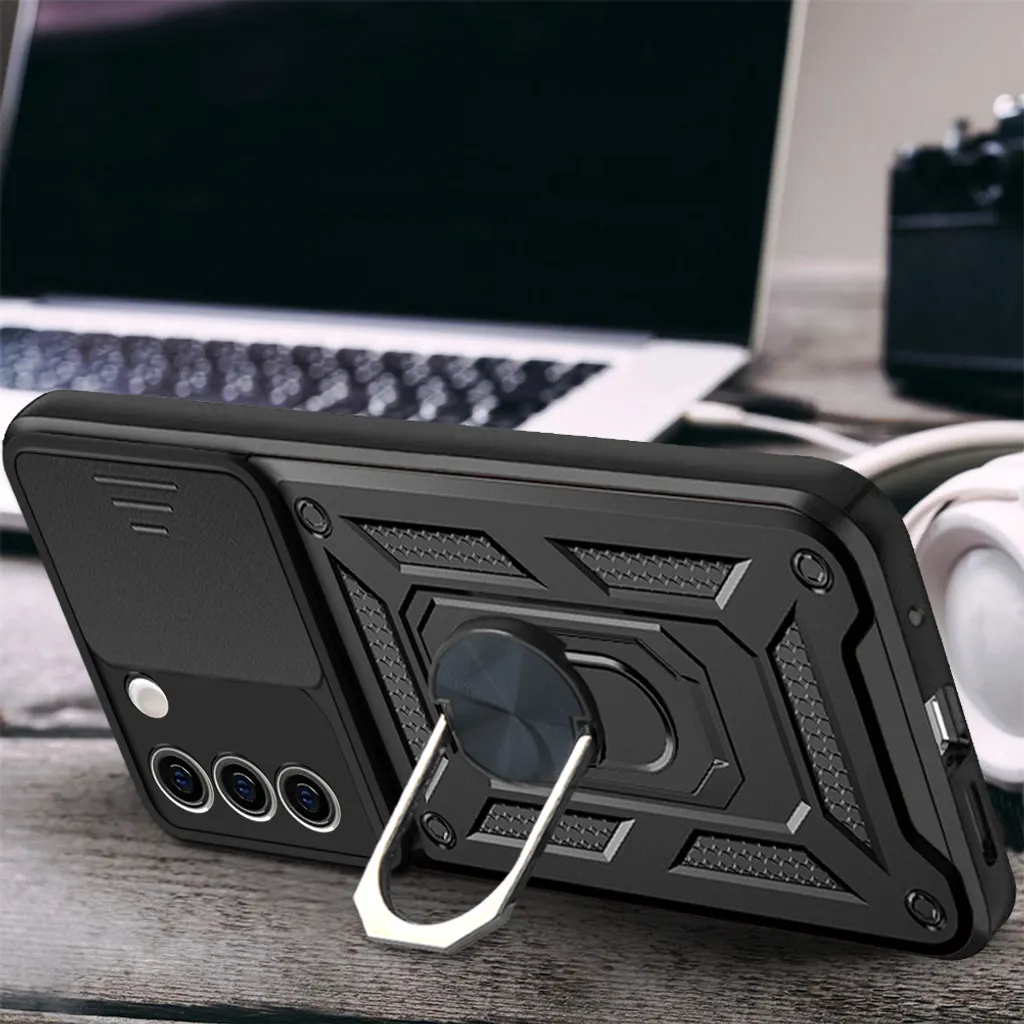 Custodia Samsung S21 FE Antishock: Supporto Auto e Ring Holder 360 - 7