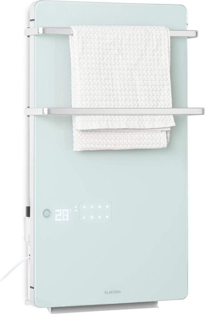 Klarstein Infrarotheizung, Infrarot Flachheizkörper für Bad und Innenraum, Infrarotheizung mit Thermostat, Heizung zur Wandmontage, Heater CO2-Fr...