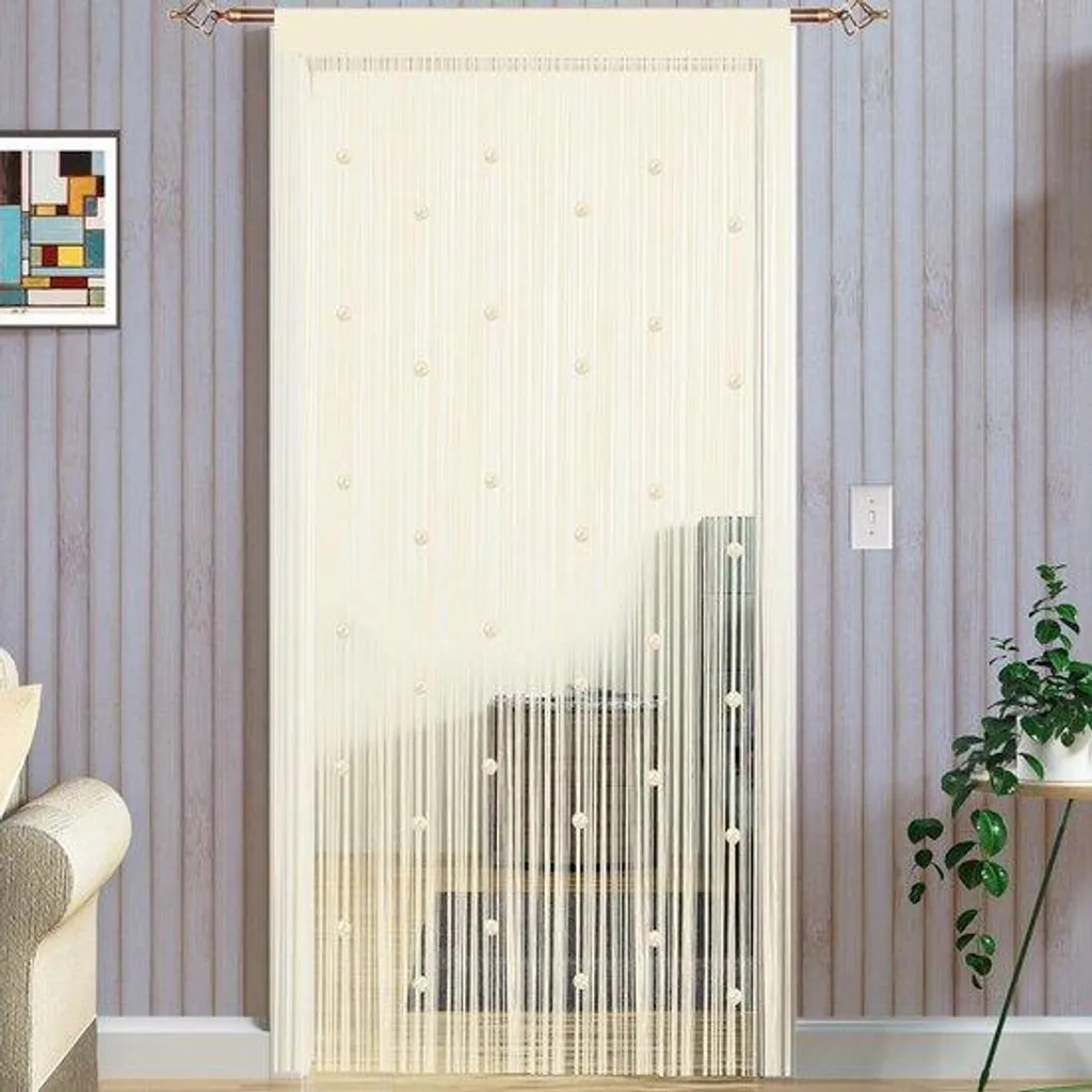 Moustiquaire robuste 90 x 245 cm en plastique champagne anti-moustiques