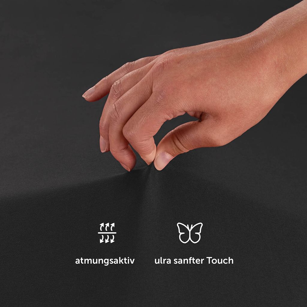 Blumtal Basics Mikrofaser Spannbettlaken 100x200cm - Produktbild 6