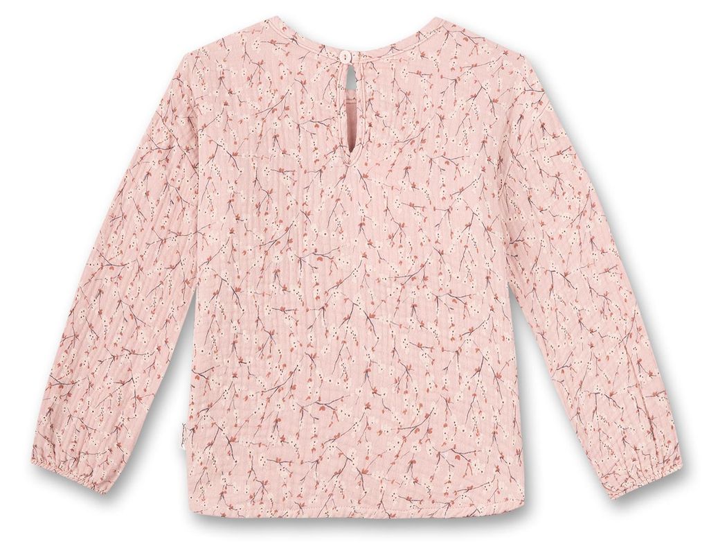 Sanetta Pure Mädchen-Bluse rosa Blume aus Musselin 62