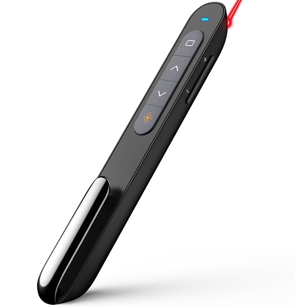 2.4G Multifunktions Wireless Presenter mit Pointer für Powerpoint-Präsentation Fernbedienung, Präsentation Clicker, Slide Advancer