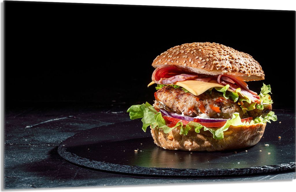 Glasschutzplatte für den Herd 80x52 Hamburger
