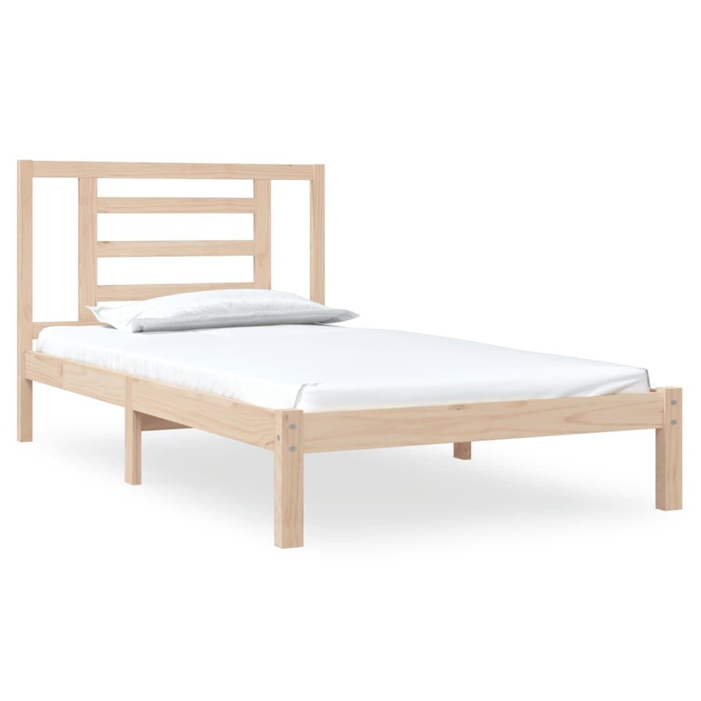 vidaXL Massivholzbett ohne Matratze 90x200 Kiefernholz