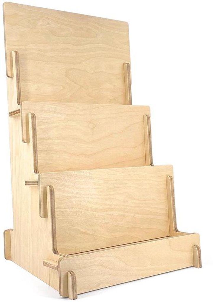 Holz Theke Display, schnell montierbar, 1 Stück,Birke