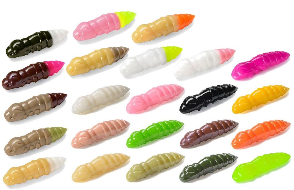 Fishup Pupa Cheese 1,2' 3,2cm - 10 Gummiköder, Fishup Produktbild 