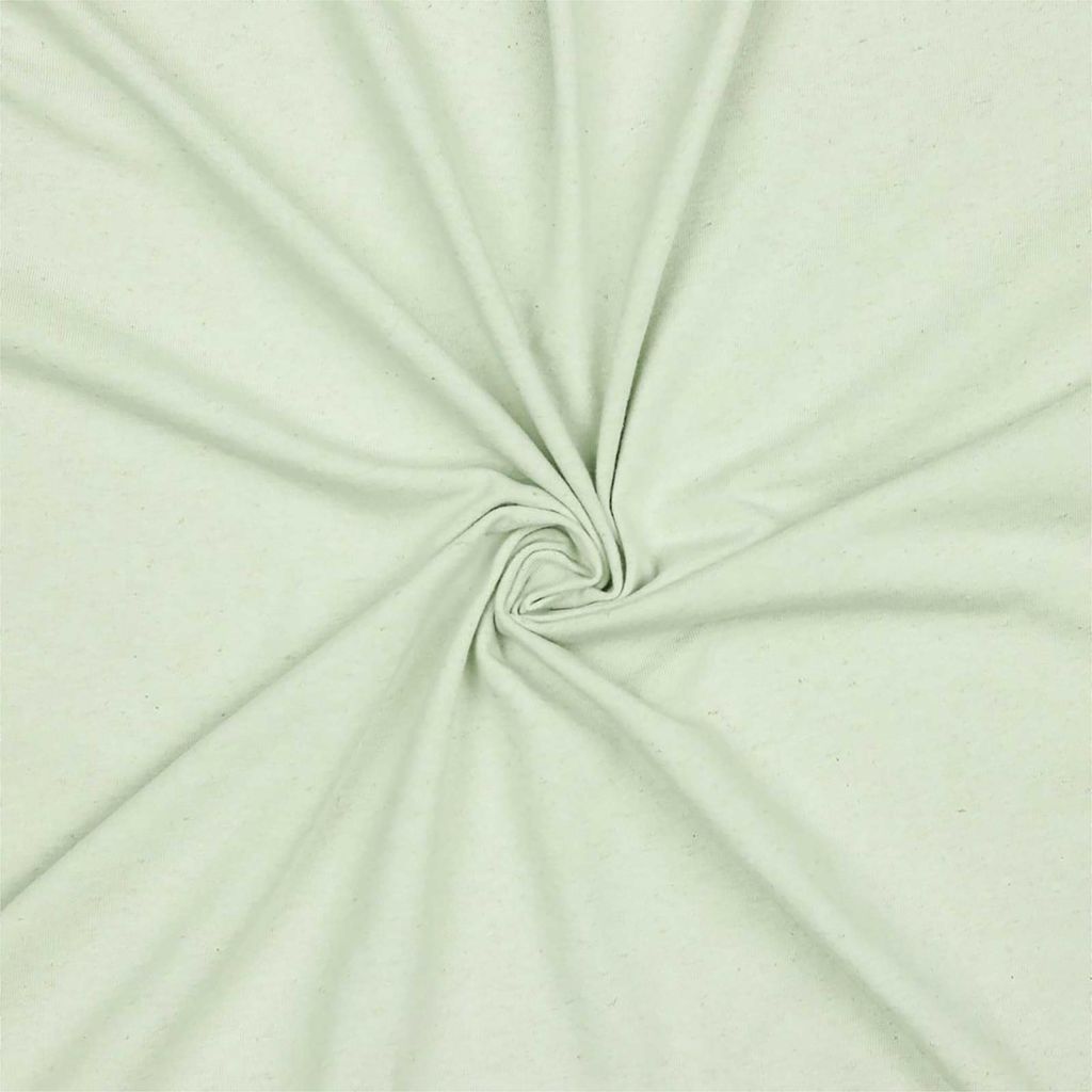 Baumwoll Leinen Jersey meliert ab 0,5 m x 1,45 m Leinenstoff Oeko-Tex mint