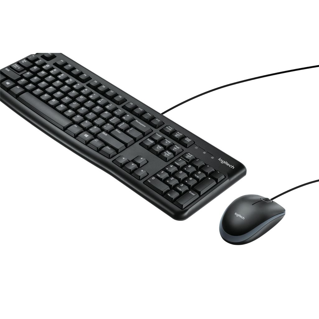 Logitech MK 120 corded Desktop USB Keyboard + Mouse Produktbild 
