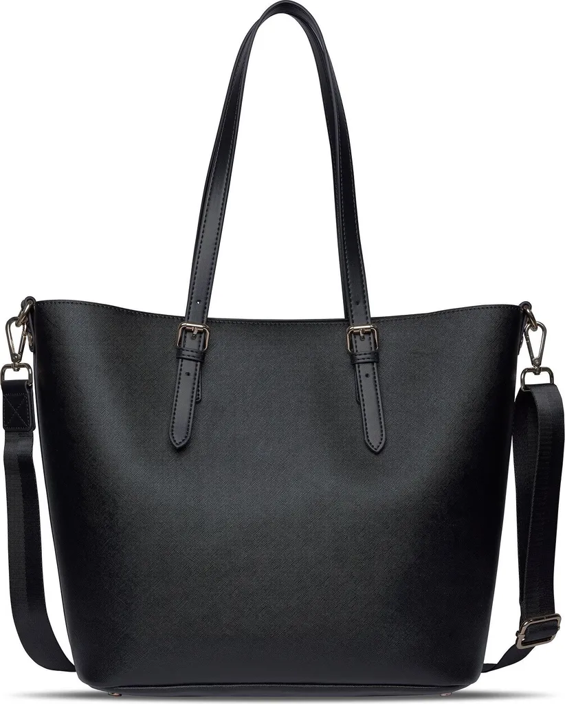Fini les sacs rayés avec le cabas bugatti Ella Saffiano Noir robuste - 5