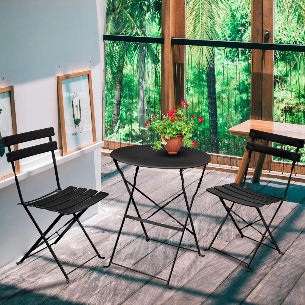 Akord Balkonmöbel-Set Orion Grau 42X35X42 Cm