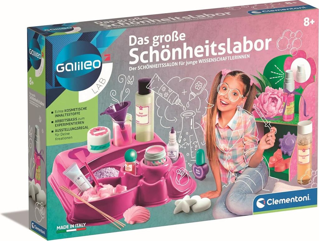 Clementoni Das große Schönheitslabor (Experimentierkasten) Produktbild 