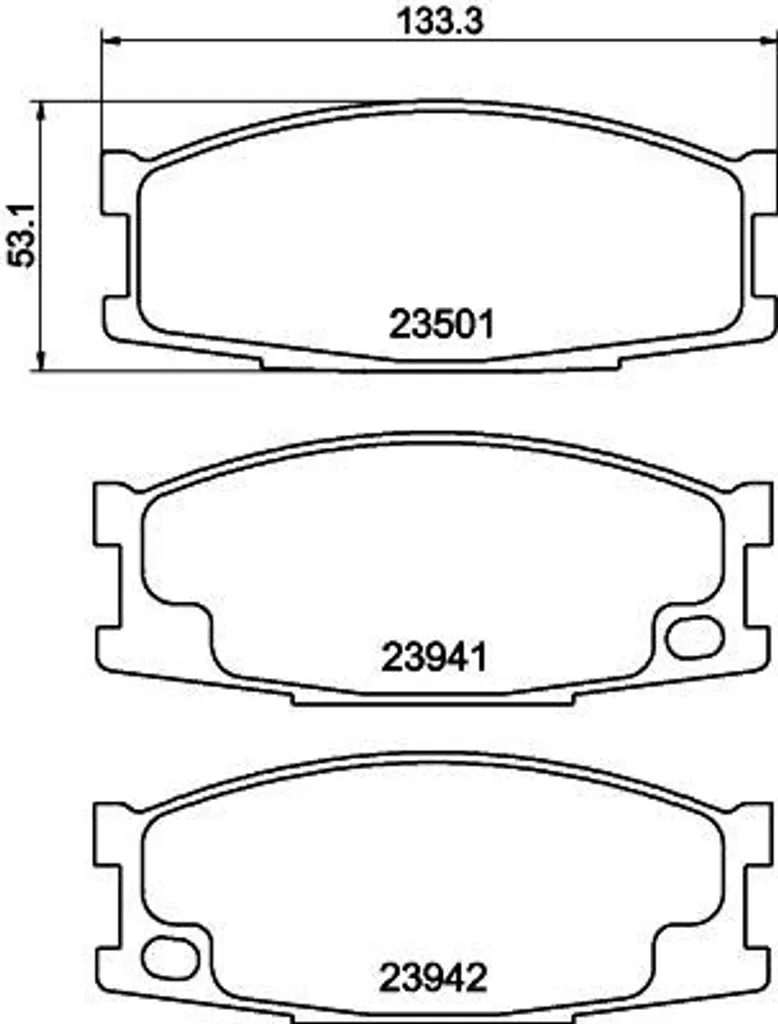 Plaquettes de frein arrière haute qualité pour BMW Série 3 et Mazda 2