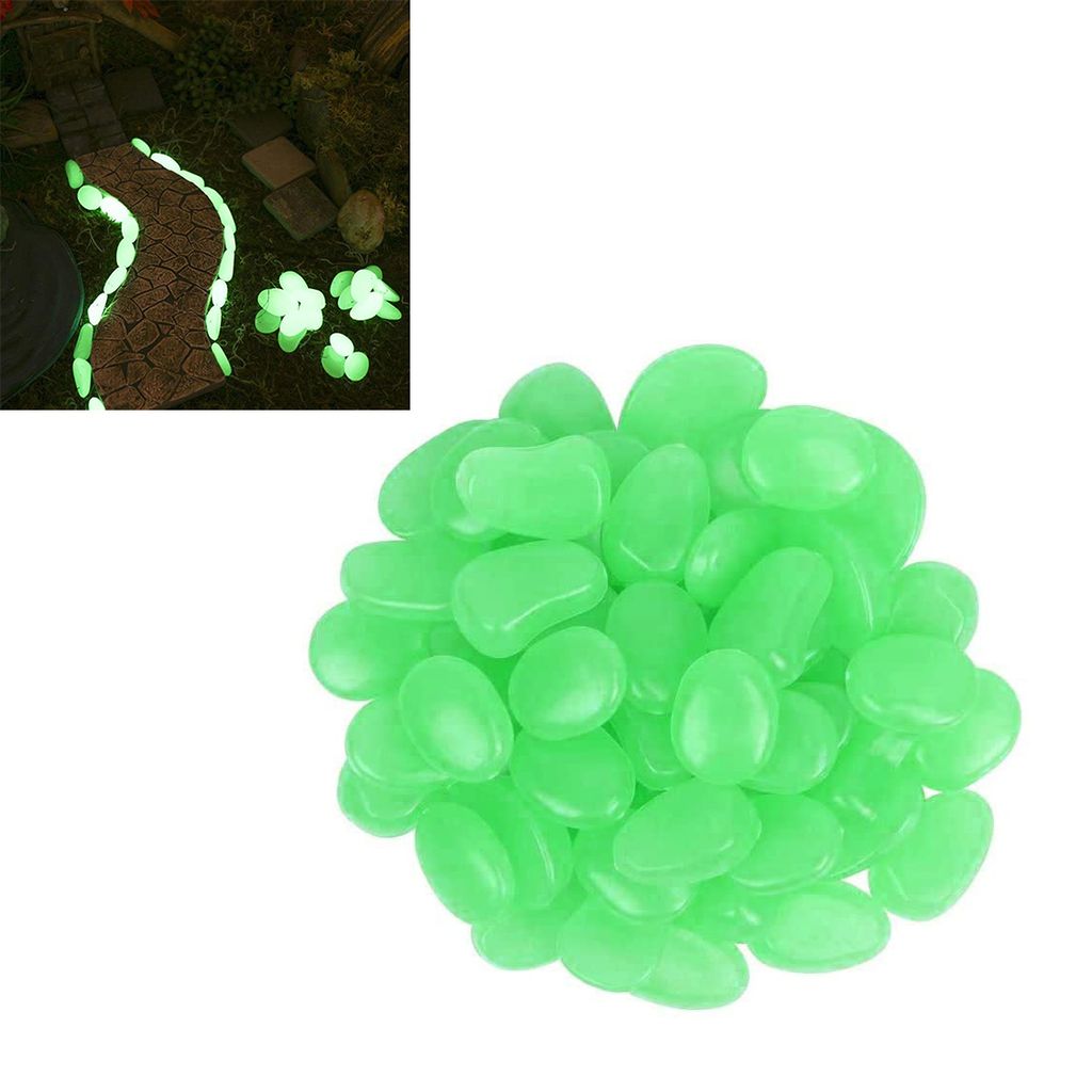 Leuchtkiesel grün 200 x Leuchtsteine leuchtende Steine fluoreszierende Steine 