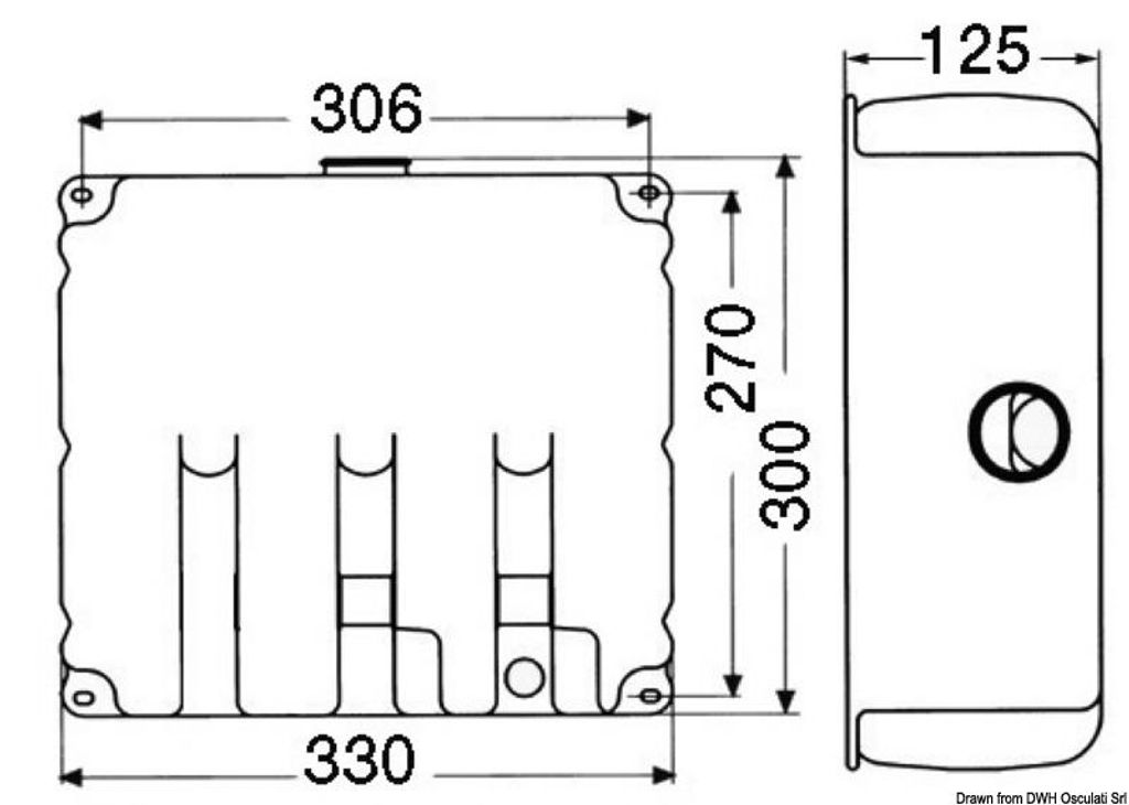 Spray nozzle für windshieldwiper Osculati 19.108.04