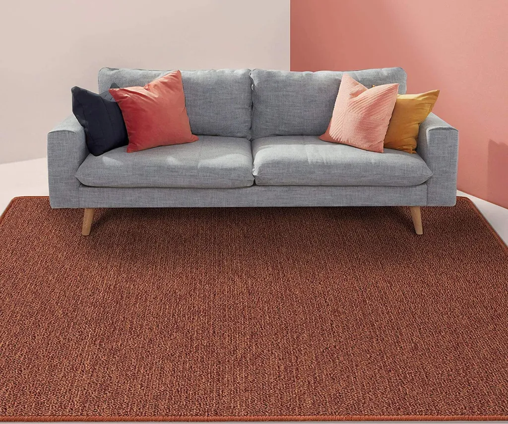 Tapis de couloir ou salon London Terra 100x200 cm facile à nettoyer