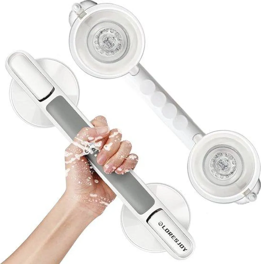 Barre d'appui antidérapante 30cm pour douche - Lot de 2 Sécurité Bain