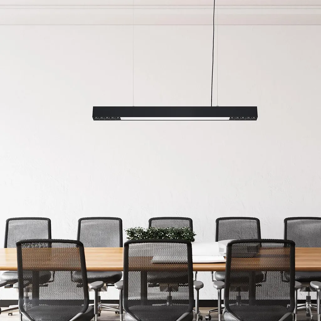 Suspension LED de Table à Manger 120cm CALI Noir Éclairage Réglable - 4