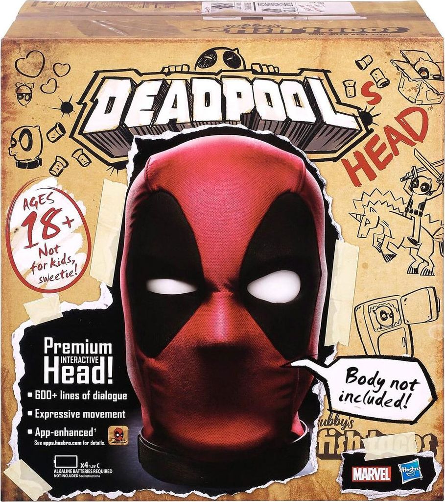 Marvel Legends English Interactive Electronic Deadpool's Head