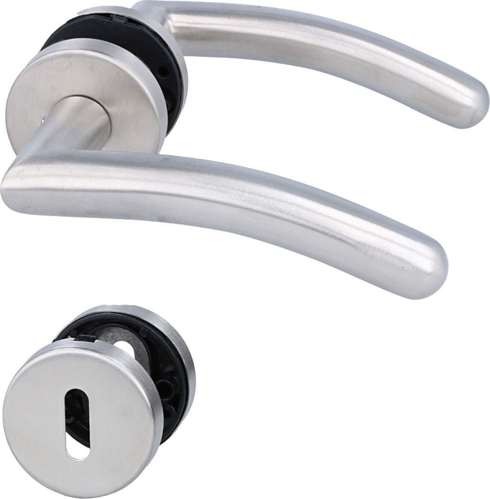 Edelstahl Türdrücker Drückergarnitur Serie Swing Metall Produktbild 