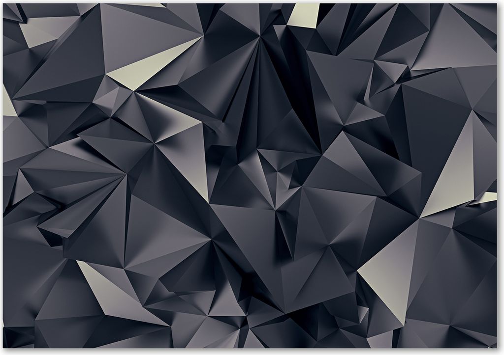 Tulup Leinwandbild - 100x70 cm - Wandkunst - Drucke auf Leinwand - Leinwanddruck - Sonstige - Schwarz - Abstraktes