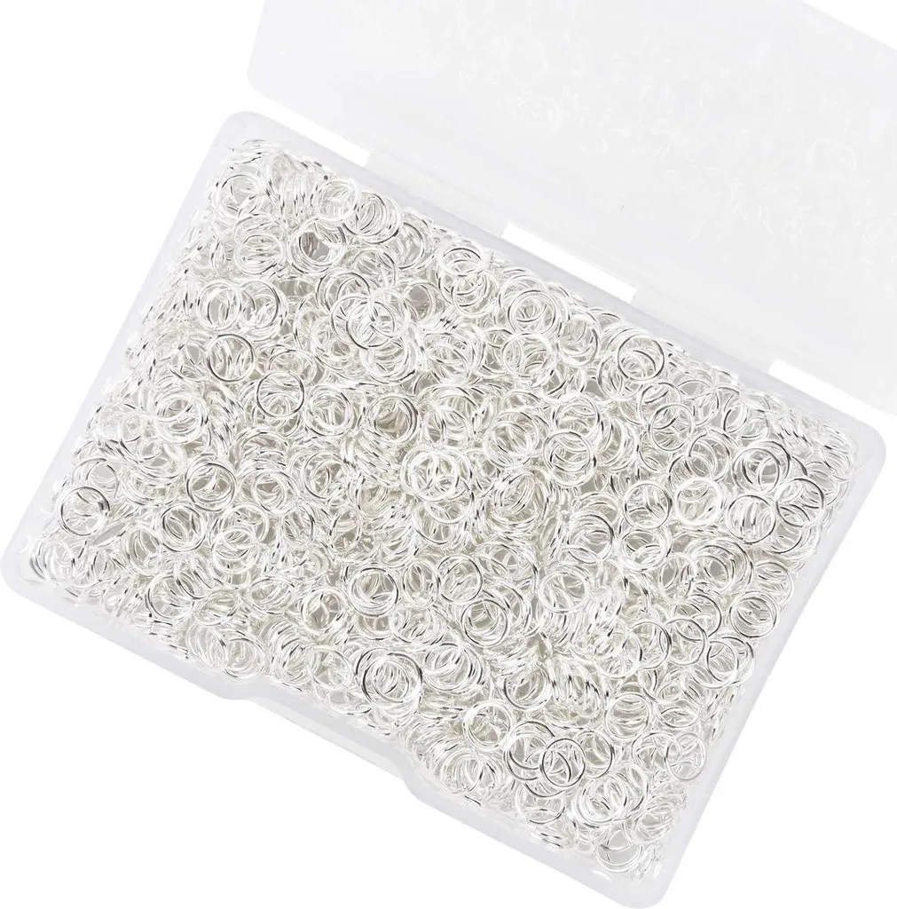 Anneaux de Jonction Robustes en Acier Inoxydable Argenté - 1200 Pcs