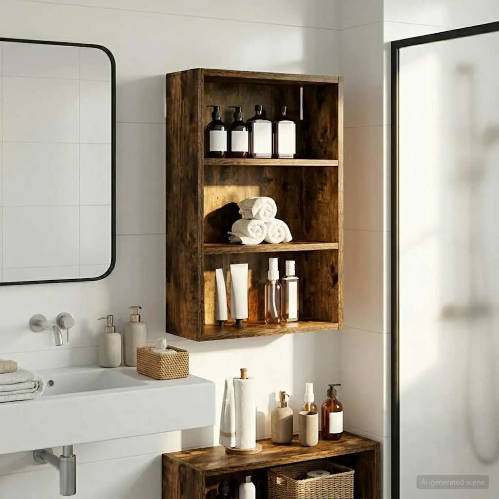Organisez votre salle de bain avec cette armoire murale vidaXL bois