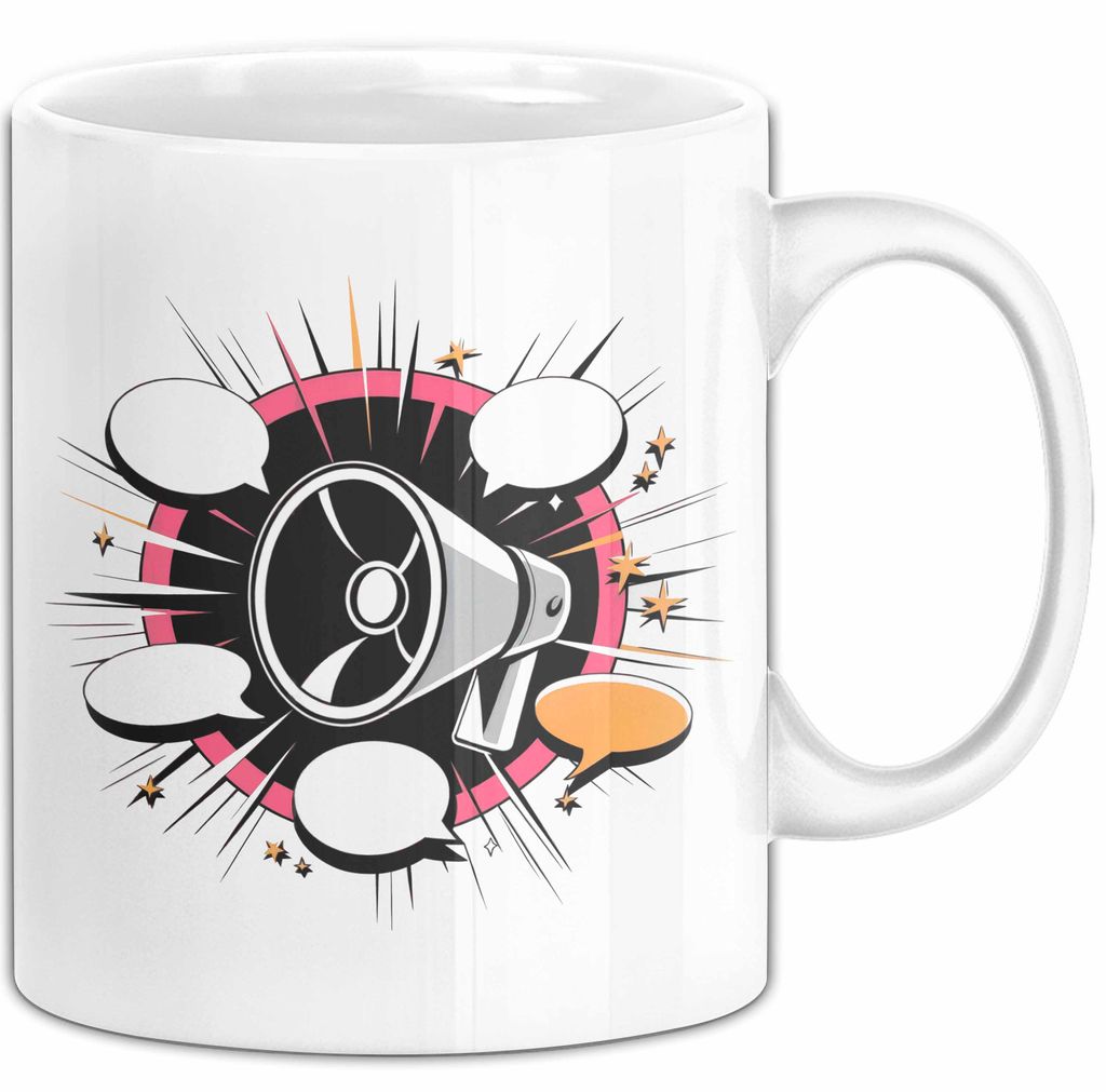 Extrovertierter Tasse Geschenk Lustige Geschenkidee Spruch Für Soziale Schmetterlinge (Weiß)
