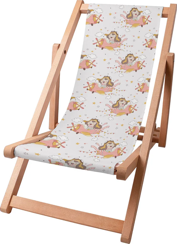 Dreamroots Sdraio Legno Bambini 130kg | Lettino Mare Regolabile