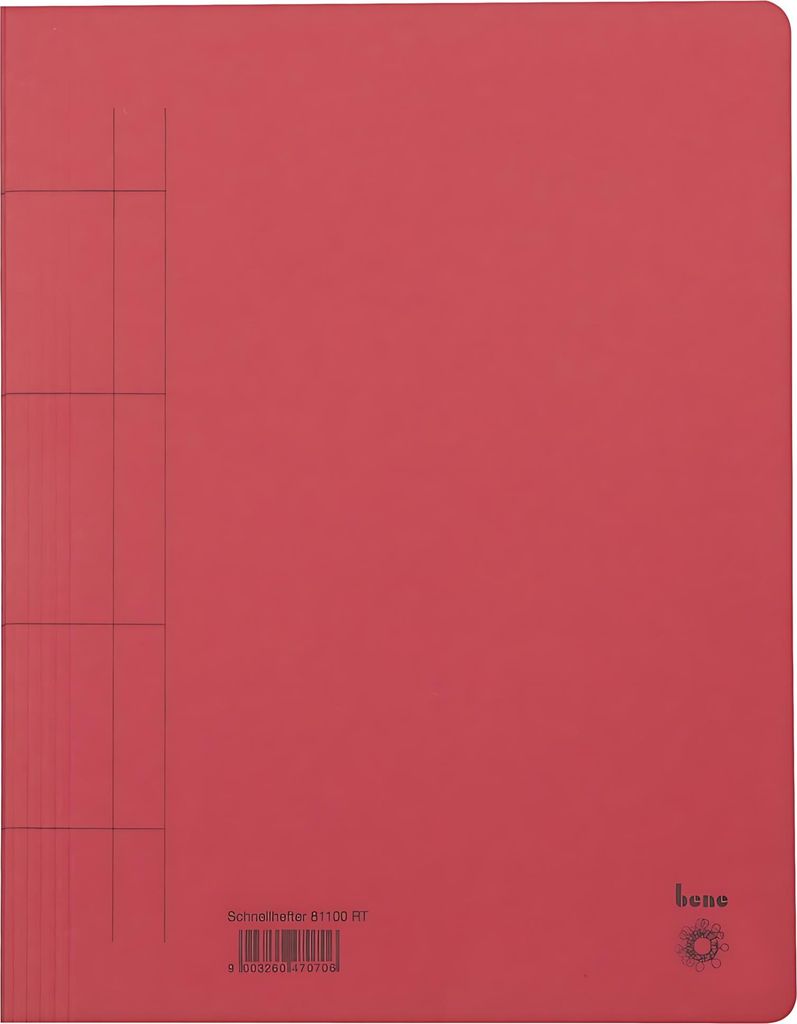 Bene 25 Schnellhefter Karton rot DIN A4