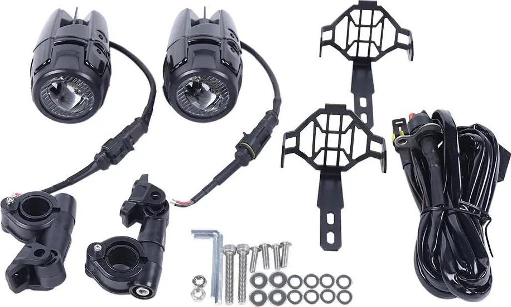 Set di 2 fari antinebbia LED per moto - Fari supplementari - 60 W - 4000 lm - 12 V - IP67 - –45–85 °C - 6000 K