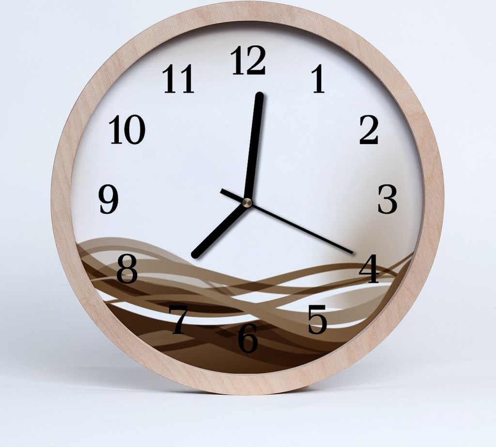 Holzuhr 20fi cm wanduhr - Kunst abstrakte Linien