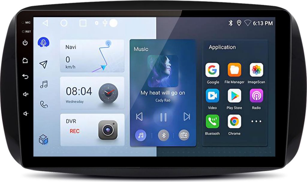 9''autoradios Carplay Für Mercedes Benz Smart Forfour Produktbild 