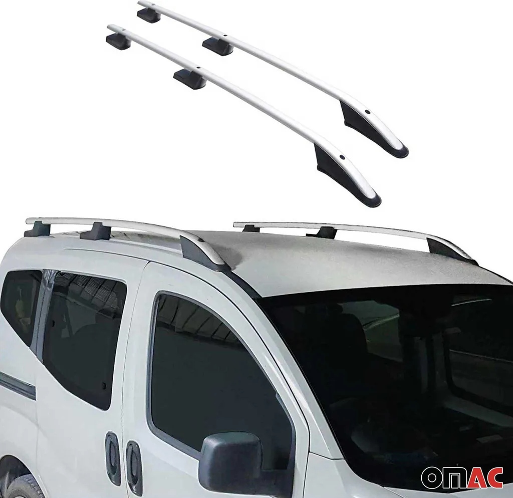 Barre Trasversali Tetto Dacia Dokker 2012-2021 Alluminio Argento 2pz