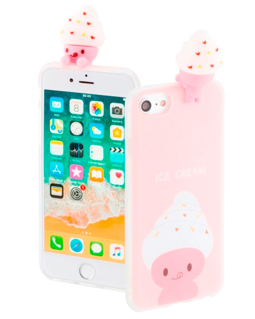 3D Cover Ice Cream für Apple iPhone 6/6s/7/8/SE 2020 Produktbild 