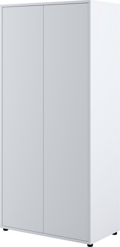 Kleiderschrank 101x218x55 cm Bed Concept Lenart BC-20 2-türiger Schrank für vertikale Schrankbetten Weiß matt
