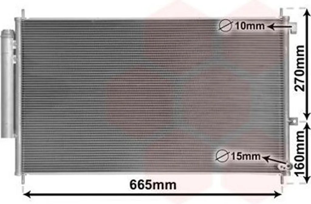 Condenseur clim VAN WEZEL haute résistance pour HONDA CR-V IV + Filtre