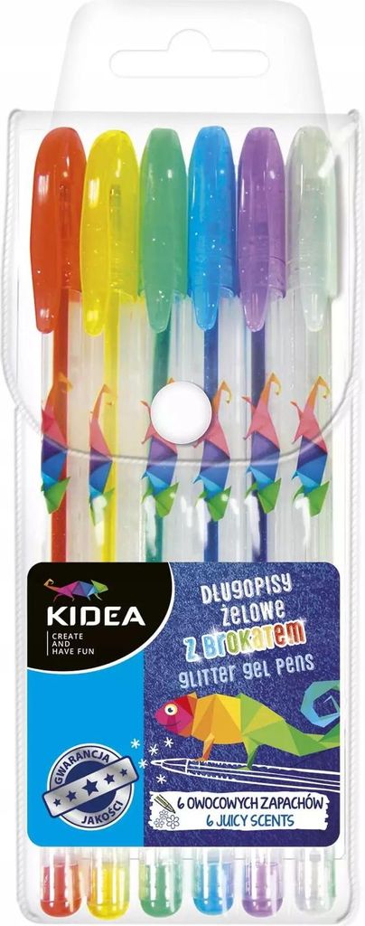 farbige Glitzer-Gel-Stifte 6 Stück Produktbild 