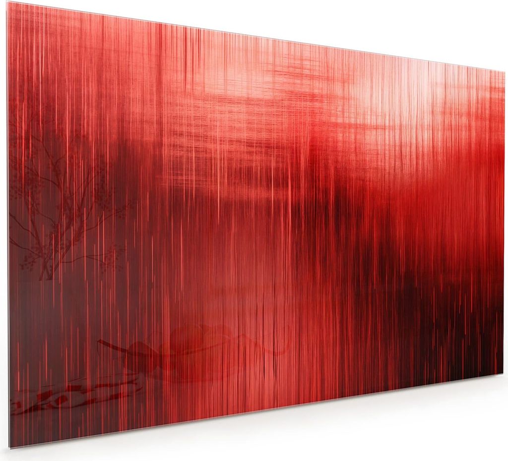 Küchenrückwand Spritzschutz Glas mit Motiv Rote Textur 40 x 40 cm