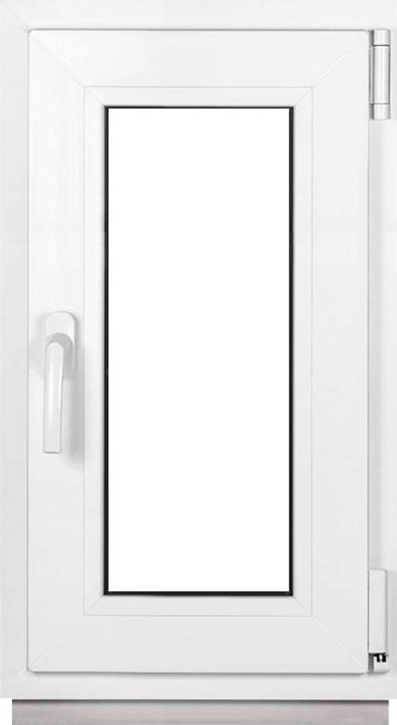 Framex Kellerfenster Fenster Kunststofffenster Weiß Breite x Höhe 40 x 75 cm (400 x 750 mm) 2fach (32 mm) Dreh Kipp DIN Rechts - Premium