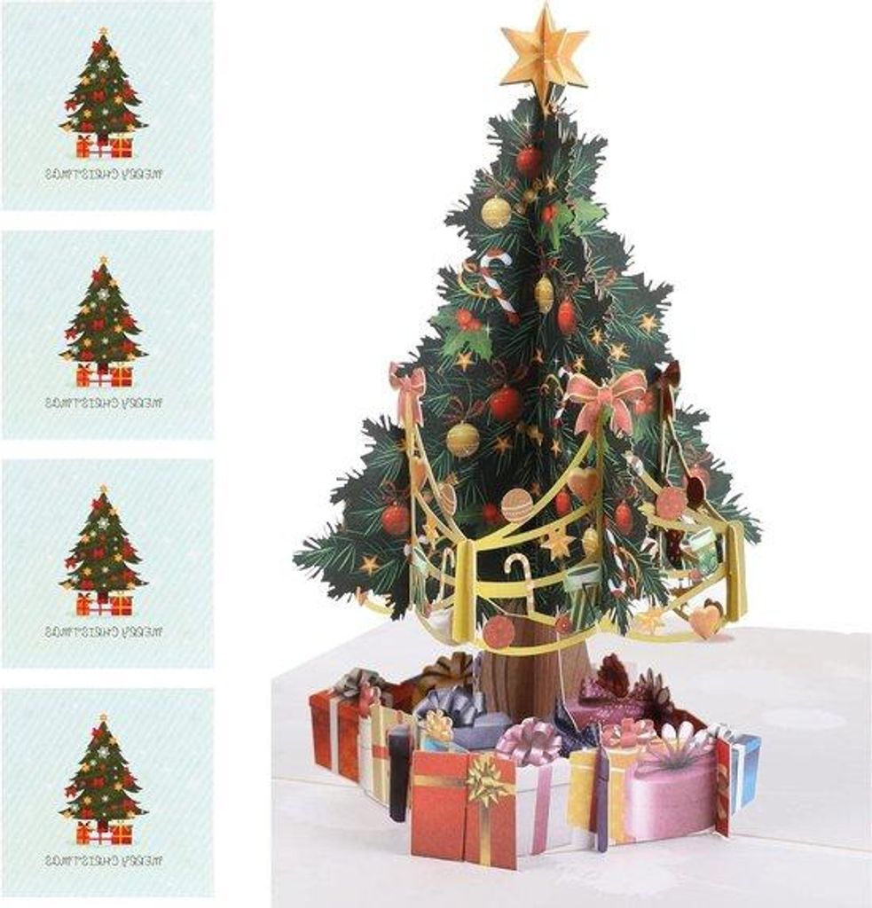 Weihnachtskarten 3D Pop Up Set
