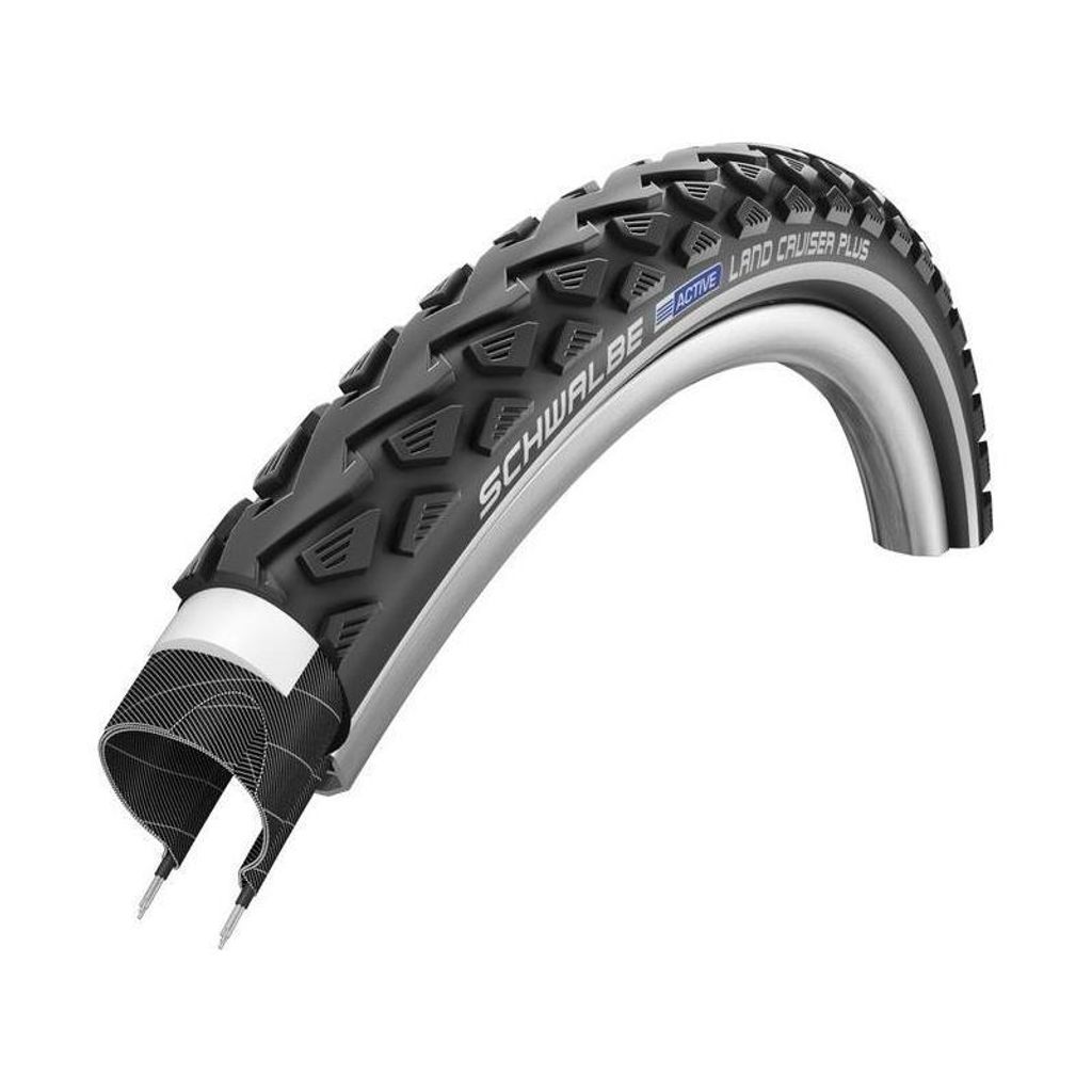 A bicycle tire on a white background.
