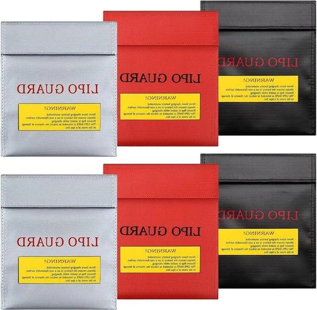 Lot de 6 pochettes documents ignifuges 23x30 cm protection incendie