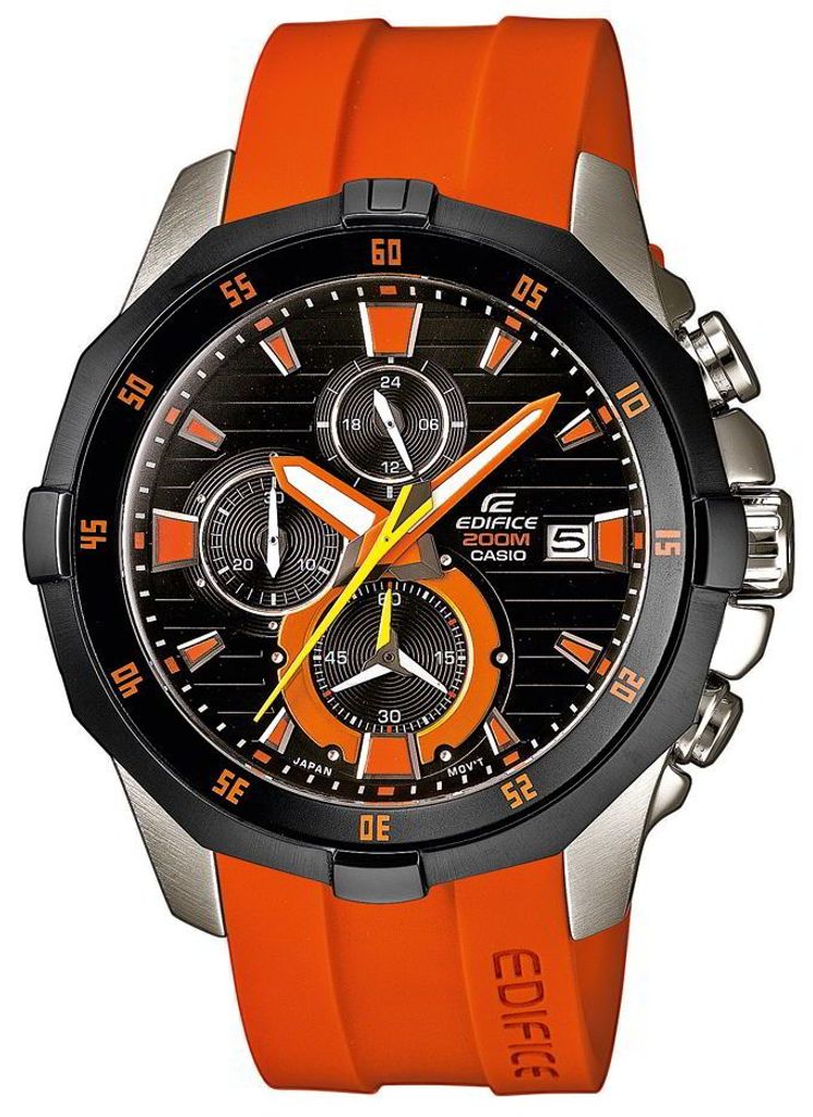 Casio Edifice Herren Uhr EFM-502-1A4VUEF Resin orange