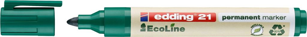 Edding EcoLine 21, Grün, Mehrfarbig, Kunststoff, 1,5 mm, 3 Produktbild 