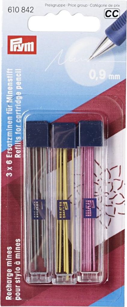 Náhradné kriedy do 610840, 610848, 610850, 0,9 mm, 18 ks, Obrázok produktu 