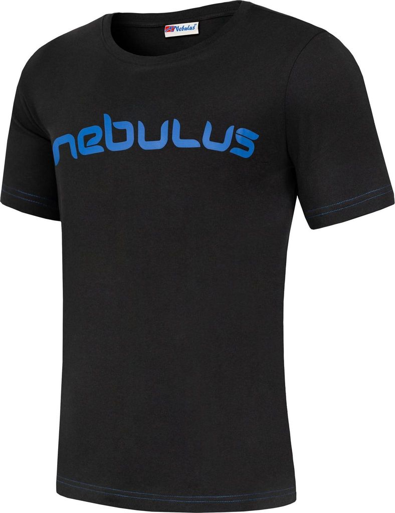 Nebulus T-Shirt LEOS Herren, Shirt, T-Shirt, Rundhals-Ausschnitt, P5630 - Herren, schwarz-kobalt, S
