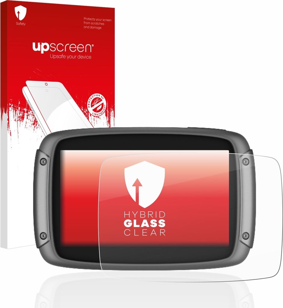upscreen Schutzglas für TomTom Rider 500 / 550 Schutzfolie Panzer Folie Glas Display Schutz klar