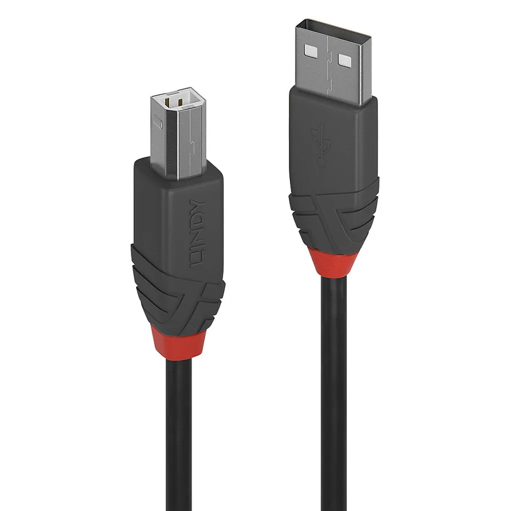 Lindy USB 2.0 Anthra Line 10m - Cavo Stampante Alta Qualità