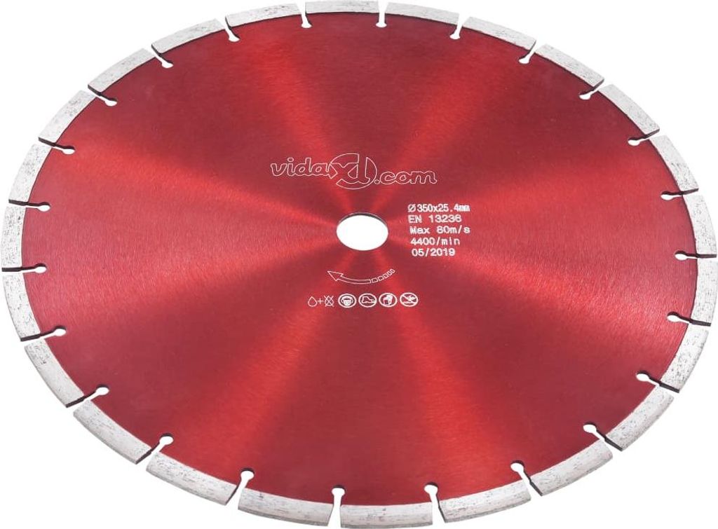 vidaXL Diamantový rezný kotúč oceľ 350 mm Obrázok produktu 